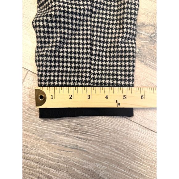 Vtg 80's Union Made Wool Power Suit Set Womens Size 6 Houndstooth preppy peplum - Picture 9 of 16